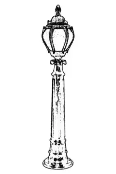 Торшер Opviq, черный