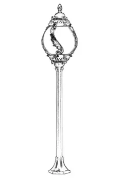 Торшер Opviq, черный