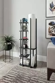 Торшер Opviq полумесяц-FLH2153, черный