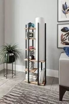 Торшер Opviq полумесяц-FLH2155, черный