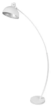 Торшер Otto металл матовый белый/серебряная фольга 25см Ш:78см В:158см с ножным выключателем Rabalux