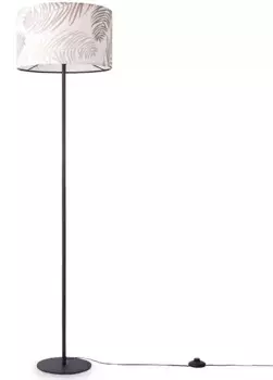Торшер Paco Home "Kuba 123", 1 лампочка, лампочка E27 | без лампы, торшер для гостиной, лампы для спальни E27, декоративная пальма для гостиной 38 см, Рост: 144 см, черный