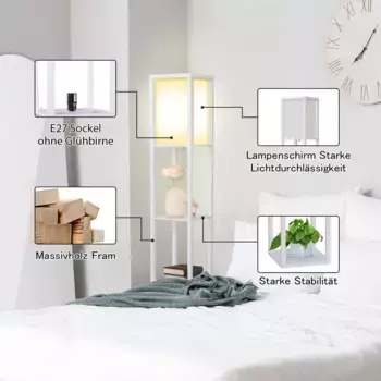 Торшер Puluomis, белый