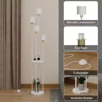 Торшер Puluomis, белый