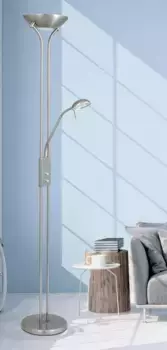 Торшер Rabalux, серебряный