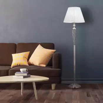 Торшер Relaxdays, серебряный