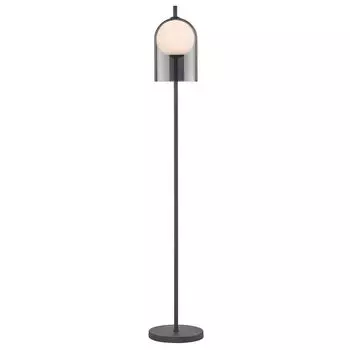 Торшер, стекло сталь, H 157 см, черный etc-shop