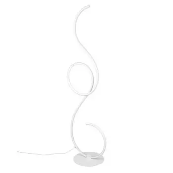 Торшер светодиодный, CCT, ножной переключатель, металл, белый матовый etc-shop