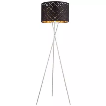 Торшер, текстиль, черный, золотой, 3 ножки, В 158 см Globo Lighting