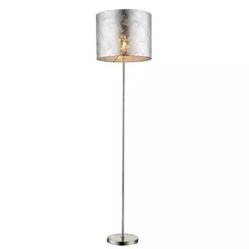 Торшер, текстильное серебро, матовый никель, В 160 см etc-shop