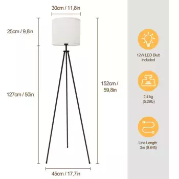 Торшер Toner Kingdom, черный