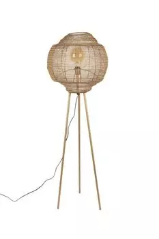 Торшер Торшер MEEZAN GOLD с металлическим сетчатым абажуром от DutchBone, бежевый
