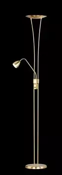 Торшер Trio LED из матовой латуни 20Вт 2000лм, золото