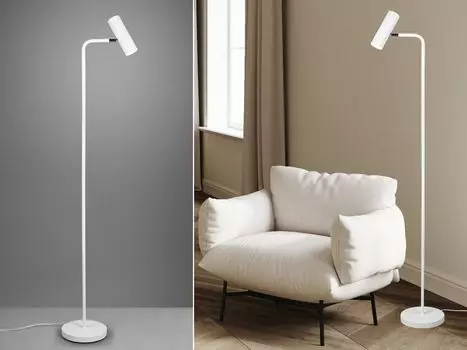 Торшер Trio Marley матового белого цвета GU10, белый