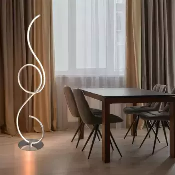 Торшер TRIO, серебряный