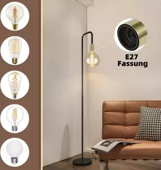 Торшер ZMH, черный