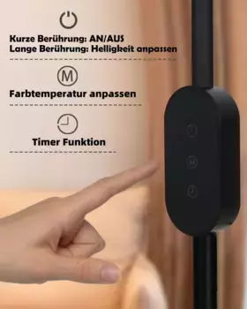 Торшер ZMH, черный