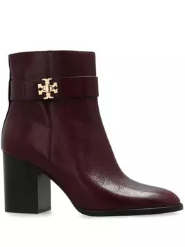 Tory Burch 90-мм ботинки T-Lock, красный