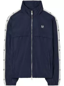 Tory Burch анорак с логотипом Double T, синий