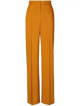 Tory Burch брюки с меланжевым эффектом, оранжевый