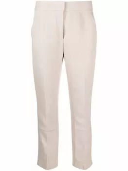 Tory Burch брюки с пуговицами, нейтральный цвет