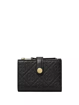 Tory Burch бумажник с монограммой, черный
