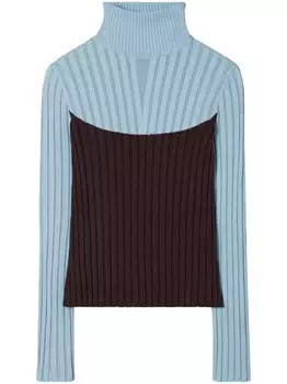 Tory Burch джемпер с цветными блоками, синий