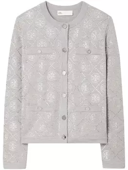 Tory Burch кардиган Kendra, серый
