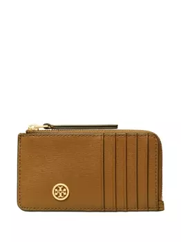 Tory Burch картхолдер Robinson с логотипом, коричневый