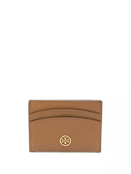 Tory Burch картхолдер с логотипом, коричневый