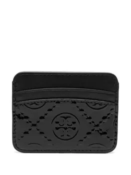 Tory Burch картхолдер с монограммой, черный