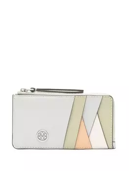 Tory Burch картхолдер с пряжкой Double-T, серый