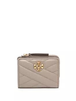 Tory Burch Kira chevron-quilted bi-fold wallet, коричневый