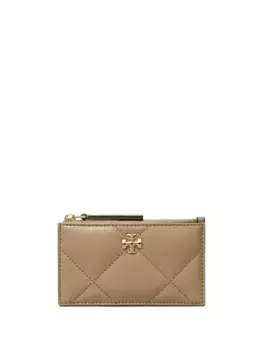 Tory Burch кошелек Kira с ромбовидной стежкой, нейтральный цвет