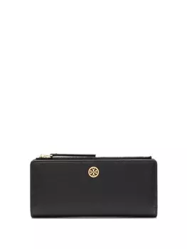 Tory Burch кошелек Robinson на молнии, черный