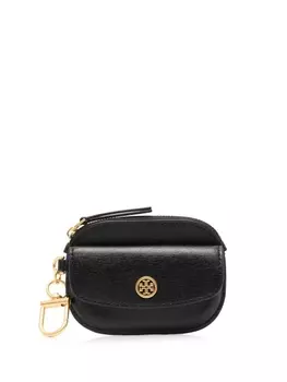 Tory Burch кошелек с металлическим логотипом, черный