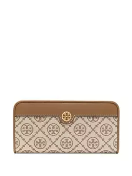 Tory Burch кошелек с монограммой, коричневый