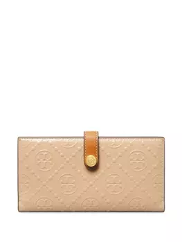 Tory Burch кошелек T Monogram Slim, нейтральный цвет