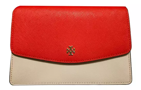 TORY BURCH Кожаная сумка-тоут, сумка через плечо, женская, красная