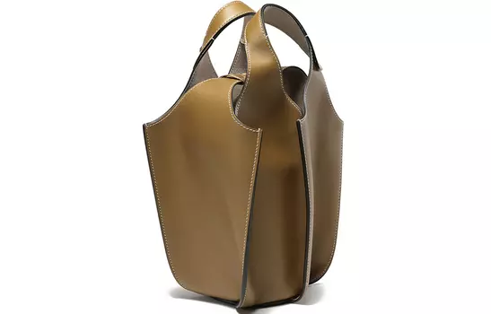 TORY BURCH Кожаная сумка женская маленькая коричневая