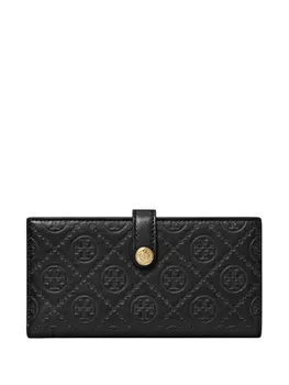 Tory Burch кожаный кошелек с Т-монограммой, черный