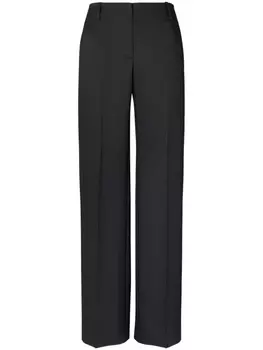 Tory Burch креповые брюки прямого кроя, черный