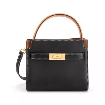 TORY BURCH Маленькая двойная сумка Lee Radziwill, черная
