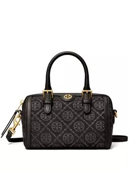 Tory Burch маленькая сумка-тоут с монограммой T Monogram, черный