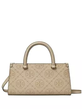 Tory Burch маленькая сумка-тоут с монограммой, серый