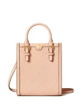 Tory Burch мини-сумка N/S T-Monogram, нейтральный цвет