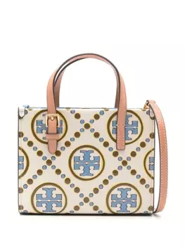 Tory Burch мини-сумка с монограммой, синий