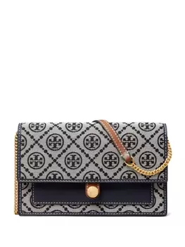 Tory Burch мини-сумка с монограммой, синий