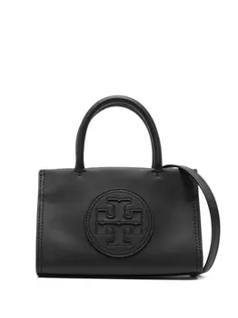 Tory Burch мини-сумка с вышитым логотипом, черный