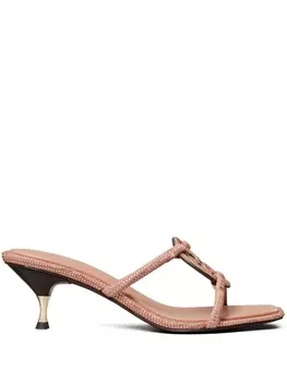 Tory Burch мюли Miller Bomb 55, розовый